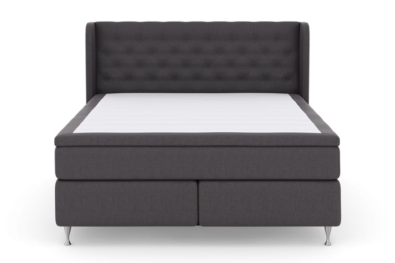 Select No 4 Komplett Sängpaket 180x200 Fast - Mörkgrå/Silver - Products - Möbler - Säng - Kontinentalsäng