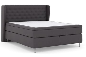 Select No 4 Komplett Sängpaket 180x200 Fast - Mörkgrå/Silver - Products - Möbler - Säng - Kontinentalsäng