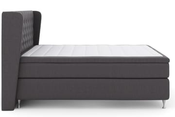 Select No 4 Komplett Sängpaket 180x200 Fast - Mörkgrå/Silver - Products - Möbler - Säng - Kontinentalsäng