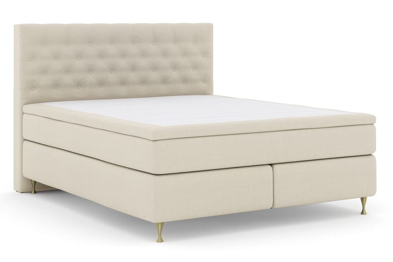Select No 4 Komplett Sängpaket 180x200 Fast/Medium - Beige/Guld - Products - Möbler - Säng - Kontinentalsäng