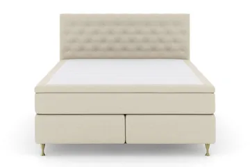 Select No 4 Komplett Sängpaket 180x200 Fast/Medium - Beige/Guld - Products - Möbler - Säng - Kontinentalsäng