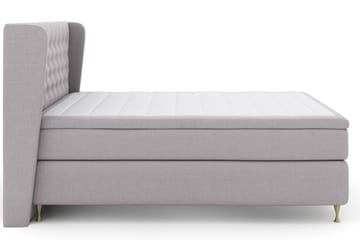 Select No 4 Komplett Sängpaket 180x200 Fast/Medium - Ljusgrå/Guld - Products - Möbler - Säng - Kontinentalsäng
