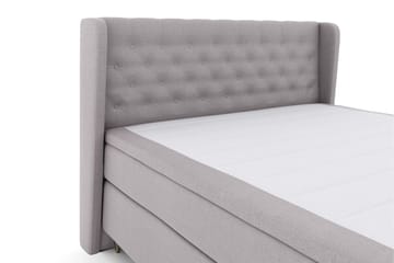 Select No 4 Komplett Sängpaket 180x200 Fast/Medium - Ljusgrå/Metall V-form - Products - Möbler - Säng - Kontinentalsäng