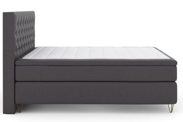 Select No 4 Komplett Sängpaket 180x200 Fast/Medium - Mörkgrå/Metall V-form - Products - Möbler - Säng - Kontinentalsäng