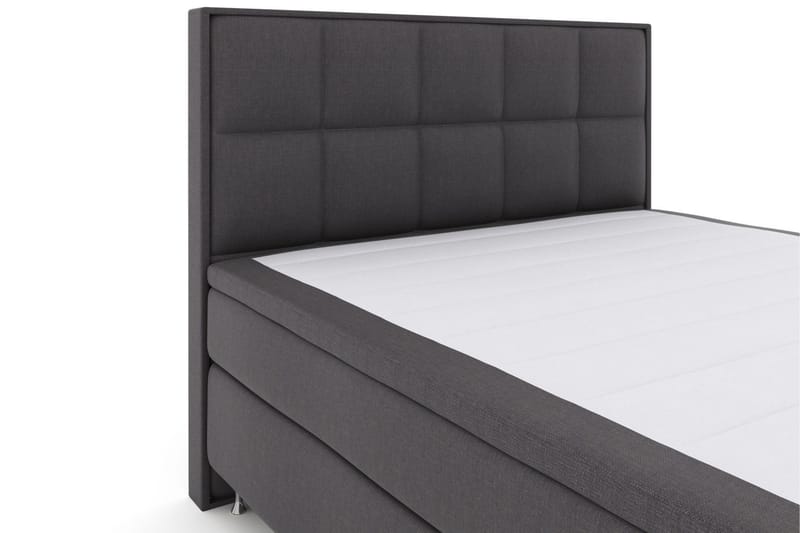 Select No 4 Komplett Sängpaket 180x200 Fast/Medium - Mörkgrå/Silver - Products - Möbler - Säng - Kontinentalsäng