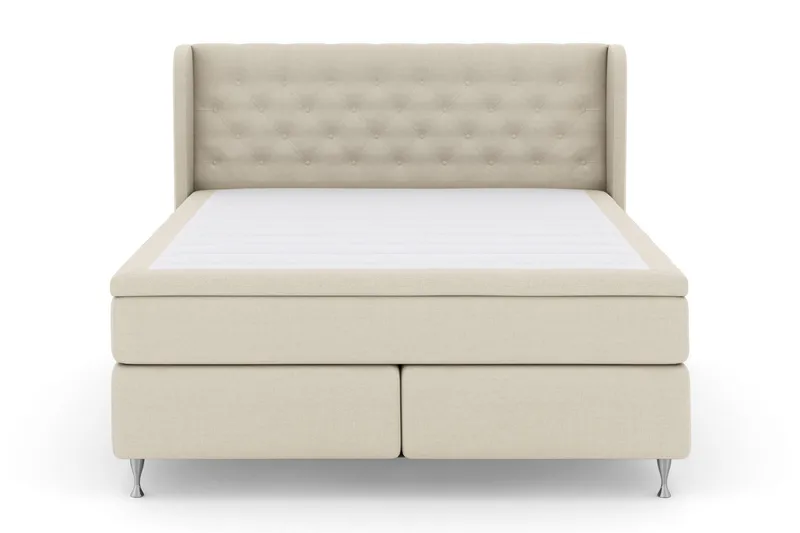 Select No 4 Komplett Sängpaket 180x200 Medium - Beige/Silver - Products - Möbler - Säng - Kontinentalsäng