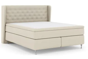 Select No 4 Komplett Sängpaket 180x200 Medium - Beige/Silver - Products - Möbler - Säng - Kontinentalsäng