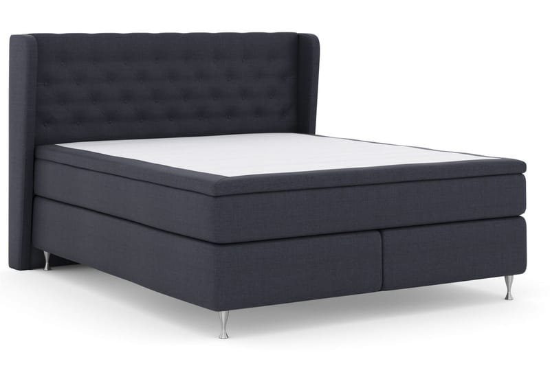 Select No 4 Komplett Sängpaket 180x200 Medium - Blå/Silver - Products - Möbler - Säng - Kontinentalsäng