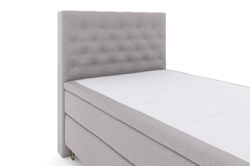 Select No 4 Kontinentalsäng 120x200 Fast - Ljusgrå/Metall V-Form - Products - Möbler - Säng - Enkelsäng