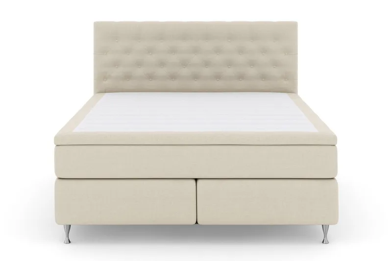 Select No 4 Kontinentalsäng 210x210 Fast/Medium - Beige/Silver - Products - Möbler - Säng - Kontinentalsäng