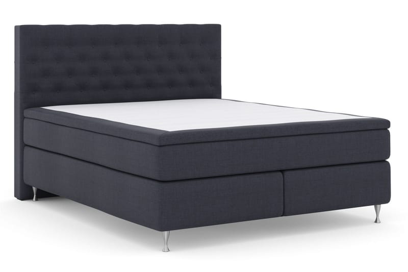 Select No 4 Kontinentalsäng 210x210 Fast/Medium - Blå/Silver - Products - Möbler - Säng - Kontinentalsäng