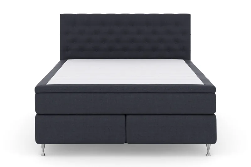 Select No 4 Kontinentalsäng 210x210 Fast/Medium - Blå/Silver - Products - Möbler - Säng - Kontinentalsäng