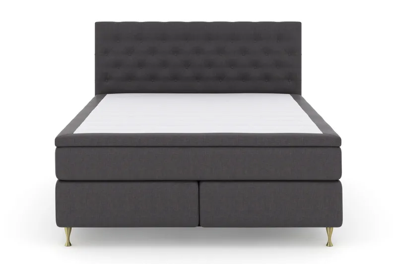 Select No 4 Kontinentalsäng 210x210 Medium - Mörkgrå/Guld - Products - Möbler - Säng - Kontinentalsäng