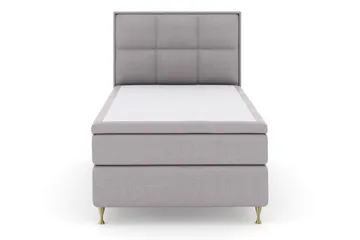 Select No 5 Komplett Sängpaket 120x200 Fast Latex - Ljusgrå/Guld - Products - Möbler - Säng - Enkelsäng