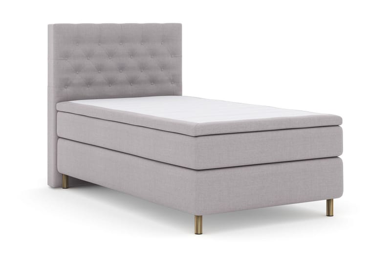 Select No 5 Komplett Sängpaket 120x200 Fast Latex - Ljusgrå/Koppar - Products - Möbler - Säng - Enkelsäng