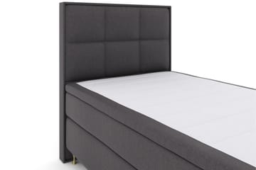 Select No 5 Komplett Sängpaket 120x200 Fast Latex - Mörkgrå/Guld - Products - Möbler - Säng - Enkelsäng