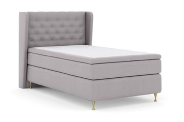 Select No 5 Komplett Sängpaket 120x200 Fast Watergel - Ljusgrå/Guld - Products - Möbler - Säng - Enkelsäng
