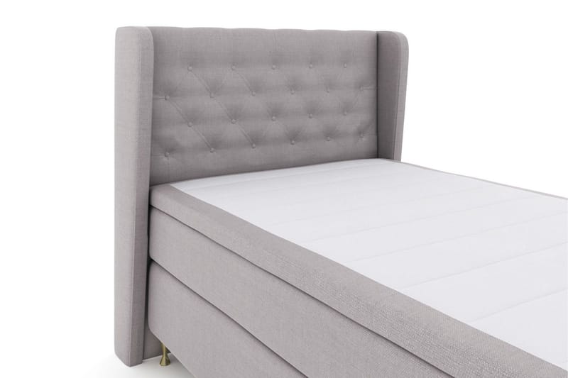 Select No 5 Komplett Sängpaket 120x200 Fast Watergel - Ljusgrå/Guld - Products - Möbler - Säng - Enkelsäng