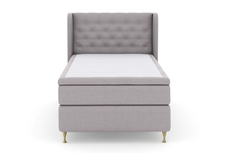 Select No 5 Komplett Sängpaket 120x200 Fast Watergel - Ljusgrå/Guld - Products - Möbler - Säng - Enkelsäng