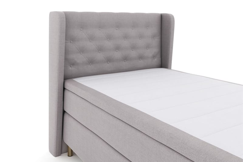 Select No 5 Komplett Sängpaket 120x200 Fast Watergel - Ljusgrå/Koppar - Products - Möbler - Säng - Enkelsäng