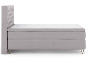 Select No 5 Komplett Sängpaket 120x200 Fast Watergel - Ljusgrå/Metall V-form - Products - Möbler - Säng - Enkelsäng