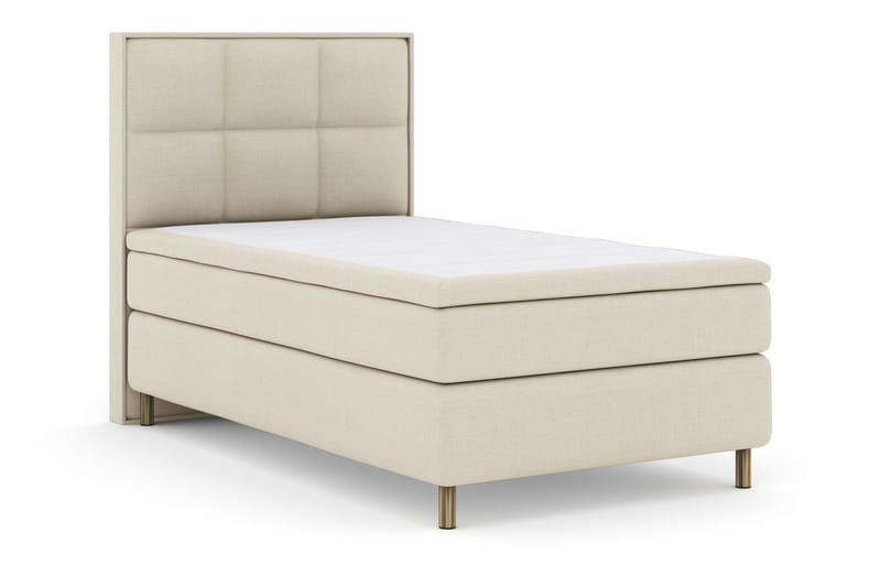 Select No 5 Komplett Sängpaket 120x200 Medium Latex - Beige/Koppar - Products - Möbler - Säng - Enkelsäng