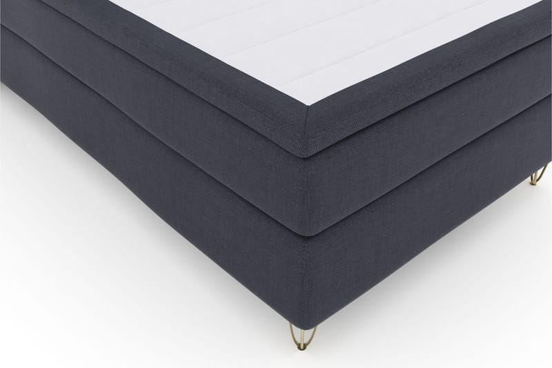 Select No 5 Komplett Sängpaket 120x200 Medium Latex - Blå/Metall V-form - Products - Möbler - Säng - Enkelsäng