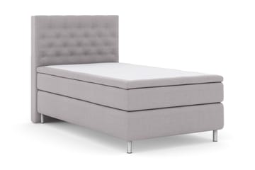 Select No 5 Komplett Sängpaket 120x200 Medium Latex - Ljusgrå/Metall - Products - Möbler - Säng - Enkelsäng