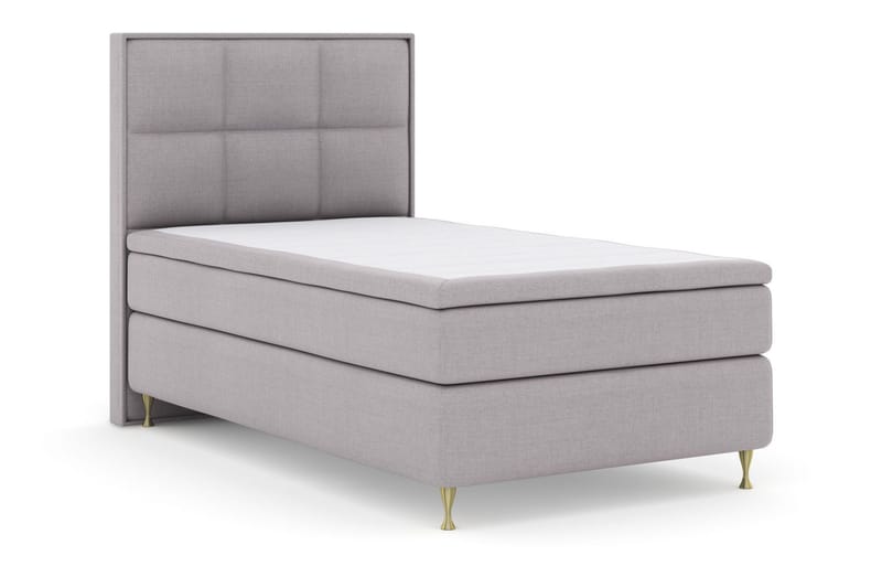 Select No 5 Komplett Sängpaket 120x200 Medium Watergel - Ljusgrå/Guld - Products - Möbler - Säng - Enkelsäng