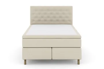 Select No 5 Komplett Sängpaket 140x200 Fast Latex - Beige/Koppar - Products - Möbler - Säng - Kontinentalsäng