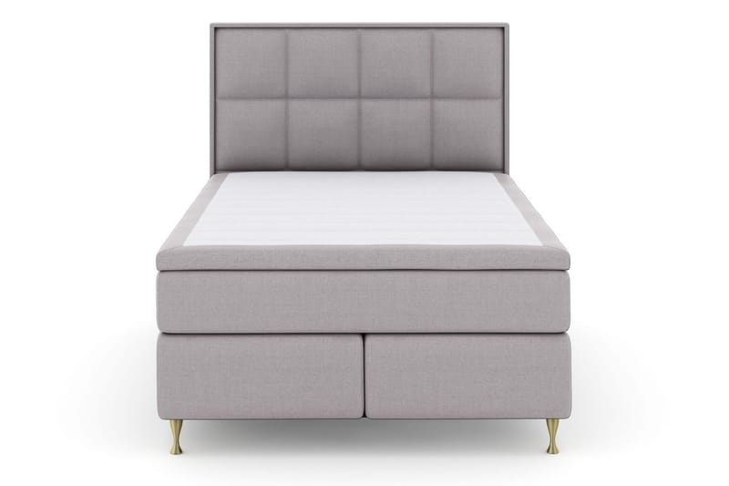 Select No 5 Komplett Sängpaket 140x200 Fast Watergel - Ljusgrå/Guld - Products - Möbler - Säng - Kontinentalsäng