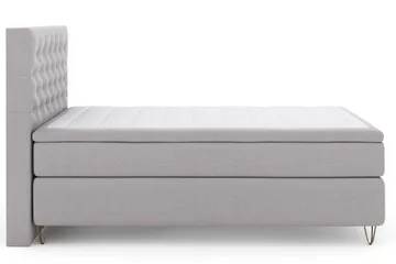 Select No 5 Komplett Sängpaket 140x200 Fast Watergel - Ljusgrå/Metall V-form - Products - Möbler - Säng - Kontinentalsäng