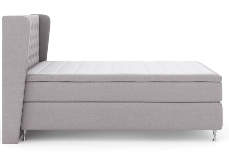 Select No 5 Komplett Sängpaket 140x200 Fast Watergel - Ljusgrå/Silver - Products - Möbler - Säng - Kontinentalsäng