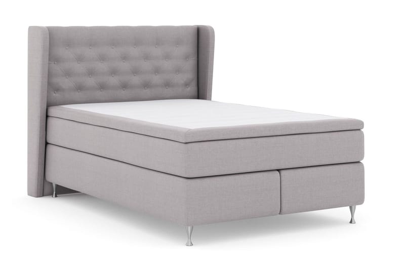 Select No 5 Komplett Sängpaket 140x200 Fast Watergel - Ljusgrå/Silver - Products - Möbler - Säng - Kontinentalsäng