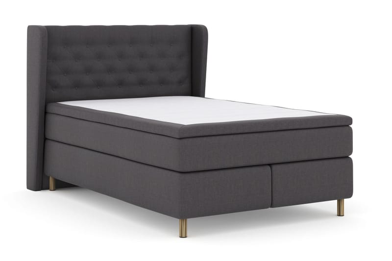 Select No 5 Komplett Sängpaket 140x200 Fast Watergel - Mörkgrå/Koppar - Products - Möbler - Säng - Kontinentalsäng