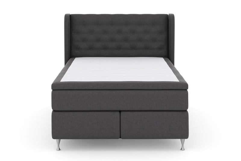 Select No 5 Komplett Sängpaket 140x200 Fast Watergel - Mörkgrå/Silver - Products - Möbler - Säng - Kontinentalsäng