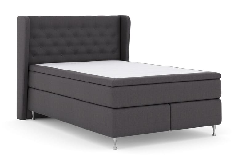 Select No 5 Komplett Sängpaket 140x200 Fast Watergel - Mörkgrå/Silver - Products - Möbler - Säng - Kontinentalsäng