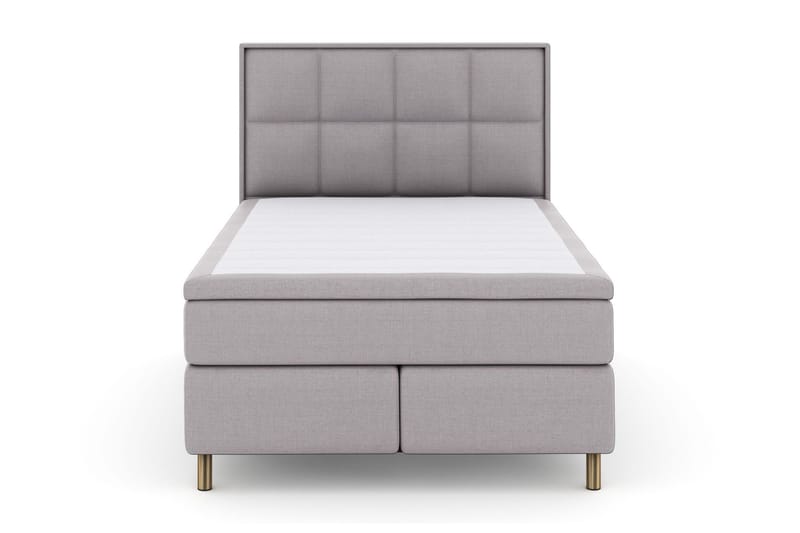 Select No 5 Komplett Sängpaket 140x200 Fast/Medium Latex - Ljusgrå/Koppar - Products - Möbler - Säng - Kontinentalsäng