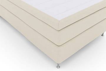 Select No 5 Komplett Sängpaket 140x200 Medium Latex - Beige/Silver - Products - Möbler - Säng - Kontinentalsäng