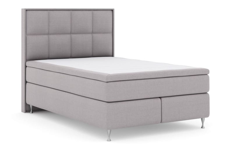 Select No 5 Komplett Sängpaket 140x200 Medium Latex - Ljusgrå/Silver - Products - Möbler - Säng - Kontinentalsäng
