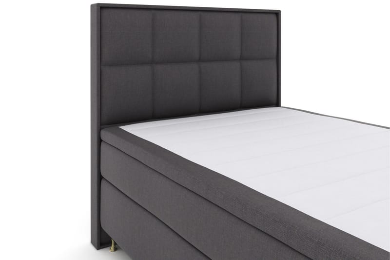 Select No 5 Komplett Sängpaket 140x200 Medium Latex - Mörkgrå/Guld - Products - Möbler - Säng - Kontinentalsäng