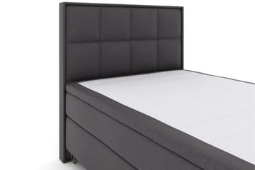 Select No 5 Komplett Sängpaket 140x200 Medium Latex - Mörkgrå/Metall V-form - Products - Möbler - Säng - Kontinentalsäng