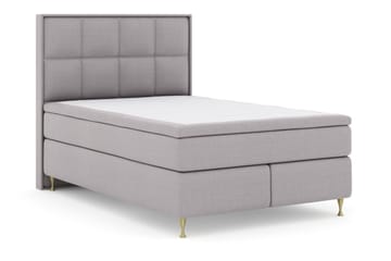 Select No 5 Komplett Sängpaket 140x200 Medium Watergel - Ljusgrå/Guld - Products - Möbler - Säng - Kontinentalsäng
