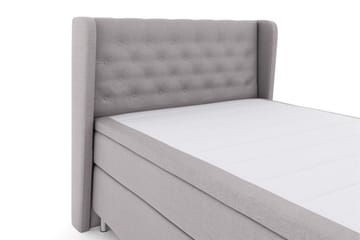 Select No 5 Komplett Sängpaket 140x200 Medium Watergel - Ljusgrå/Metall - Products - Möbler - Säng - Kontinentalsäng