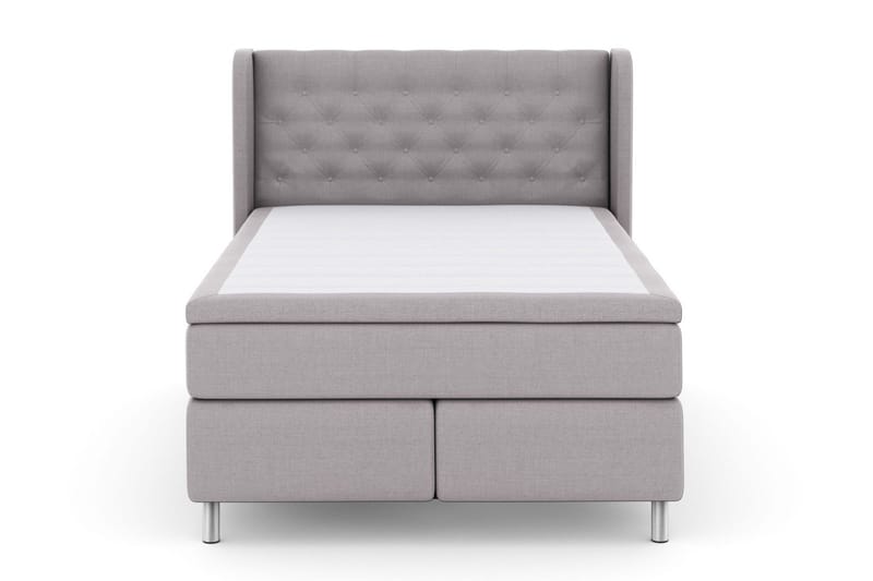 Select No 5 Komplett Sängpaket 140x200 Medium Watergel - Ljusgrå/Metall - Products - Möbler - Säng - Kontinentalsäng