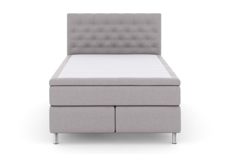 Select No 5 Komplett Sängpaket 140x200 Medium Watergel - Ljusgrå/Metall - Products - Möbler - Säng - Kontinentalsäng