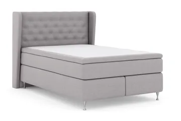 Select No 5 Komplett Sängpaket 140x200 Medium Watergel - Ljusgrå/Silver - Products - Möbler - Säng - Kontinentalsäng