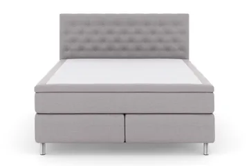 Select No 5 Komplett Sängpaket 160x200 Fast Watergel - Ljusgrå/Metall - Products - Möbler - Säng - Kontinentalsäng