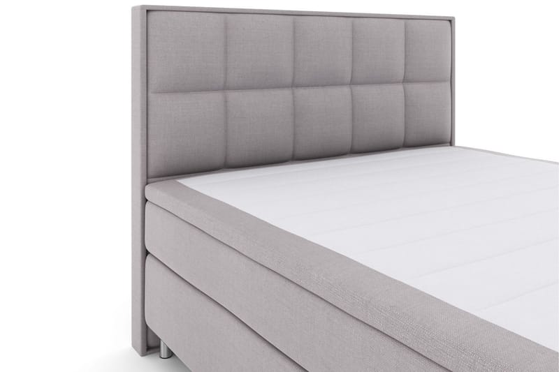 Select No 5 Komplett Sängpaket 160x200 Fast Watergel - Ljusgrå/Metall - Products - Möbler - Säng - Kontinentalsäng