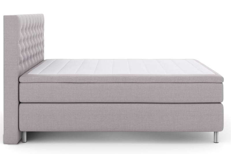 Select No 5 Komplett Sängpaket 160x200 Fast Watergel - Ljusgrå/Metall - Products - Möbler - Säng - Kontinentalsäng